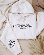 Load image into Gallery viewer, Cre8ed2luv&#39;s Seek First The Kingdom PLUS Graphic Hoodie