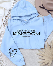 Load image into Gallery viewer, Cre8ed2luv&#39;s Seek First The Kingdom Graphic Hoodie