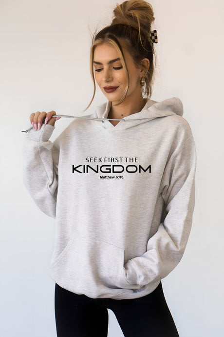 Cre8ed2luv's Seek First The Kingdom PLUS Graphic Hoodie