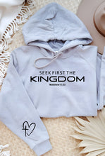 Load image into Gallery viewer, Cre8ed2luv&#39;s Seek First The Kingdom Graphic Hoodie