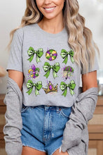 Load image into Gallery viewer, Cre8ed2luv&#39;s Mardi Gras Multi Bow Graphic Tee