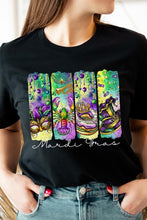 Load image into Gallery viewer, Cre8ed2luv&#39;s Mardi Gras Madness Graphic Tee