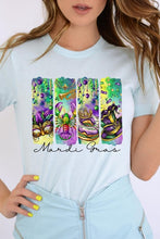 Load image into Gallery viewer, Cre8ed2luv&#39;s Mardi Gras Madness Graphic Tee