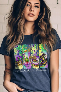 Cre8ed2luv's Mardi Gras Madness Graphic Tee