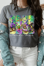 Load image into Gallery viewer, Cre8ed2luv&#39;s Mardi Gras Madness Graphic Tee