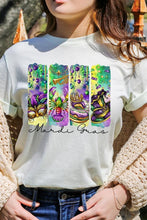 Load image into Gallery viewer, Cre8ed2luv&#39;s Mardi Gras Madness Graphic Tee