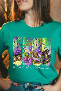Cre8ed2luv's Mardi Gras Madness Graphic Tee