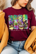 Load image into Gallery viewer, Cre8ed2luv&#39;s Mardi Gras Madness Graphic Tee