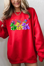 Load image into Gallery viewer, Cre8ed2luv&#39;s Mardi Gras Bead Dog Graphic Sweatshirt