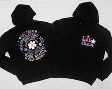 Load image into Gallery viewer, Cre8ed2luv&#39;s Colorful Let Them PLUS Graphic Hoodie