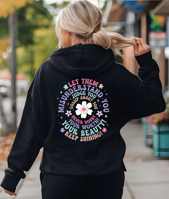 Cre8ed2luv's Colorful Let Them PLUS Graphic Hoodie