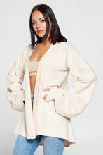 Load image into Gallery viewer, Soft Landing Cute Fuzzy Open Front Cardigan