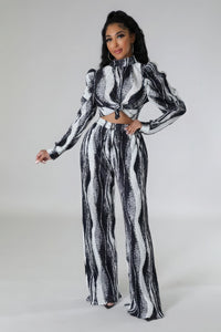Perfect Storm Striped Two-piece Set