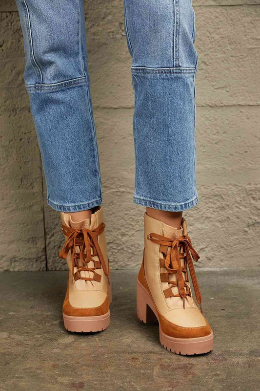 Cre8ed2luv's Lace Up Lug Booties