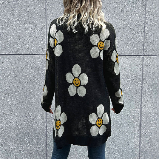Cre8ed2Luv’s Floral Button Down Longline Cardigan