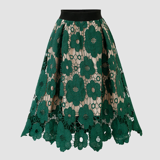 Cre8ed2luv's Lyla Lace Crochet A-Line Skirt