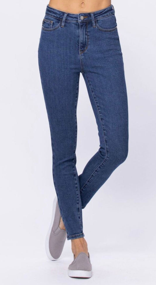 Stonewash High Rise Skinny Jeans By Judy Blue